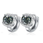 NeeTim 0.5ct 1ct Rainbow Color Moissanite Studs Earrings for Women S925 Silver Black Blue Pink Lab Diamond Wedding Stud Earring