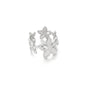 Stainless Steel Exaggerated Big Flower Rings For Women Gold Color Sunflower Finger Ring Female Fashion Aesthetic Jewelry Gift
