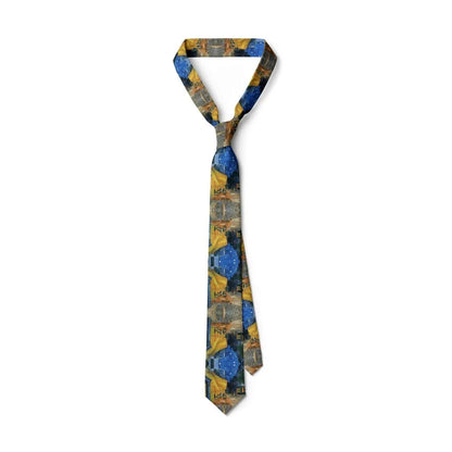 New Van Gogh Oil Painting Tie For Men Star Moon Night Retro Fun 8cm Wide Slim Necktie Accessories Daily Wear Wedding Party Gift