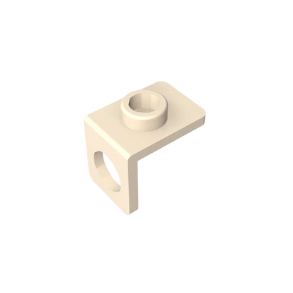 Gobricks GDS-1165 Minifig Neck Bracket with Back Stud | Thin Back Wall Building Block