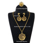 fashion gold jewelry set stainless steel earrings necklaces for women simple Personality gift wedding party Accessories