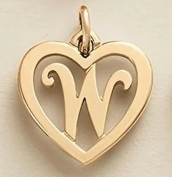 SUNIBI Stainless Steel Letter Heart Shape Hollow Pendant Charm for Bracelet Necklaces  for Women DIY Jewelry Making
