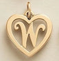 SUNIBI Stainless Steel Letter Heart Shape Hollow Pendant Charm for Bracelet Necklaces  for Women DIY Jewelry Making