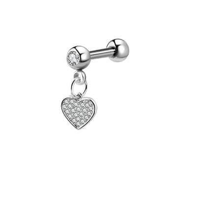 Moon Star Cartilage Earring Set | Cute Tragus Helix Daith Jewelry