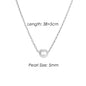 4MM Simulated-pearl Pendant Necklace for Women Dainty Stainless Steel Gold Color Necklace Women