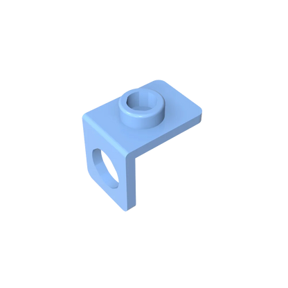 Gobricks GDS-1165 Minifig Neck Bracket with Back Stud | Thin Back Wall Building Block