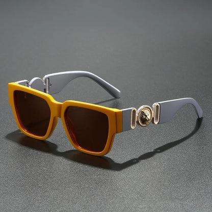 Square Leopard Print Sunglasses | UV400 Protection Travel Sunglasses