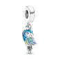 European Summer Blue Series Turtle Flower Pendant Fit S925 European 925 Sterling Silver Bracelet Bangles Necklace