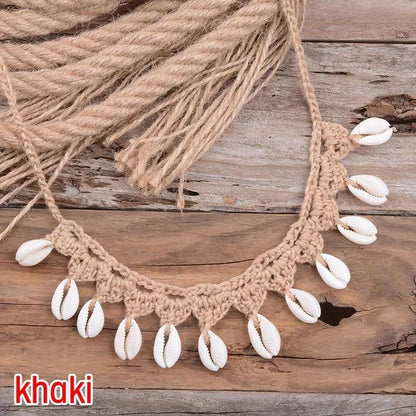 Handmade Shell Choker Necklace | Bohemian Beach Jewelry for Women