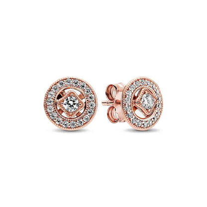 European New 925 Silver Butterfly Flower Stud Earrings, Fit Women's Festival Exquisite Charm Jewelry Gifts
