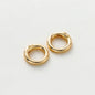 5Pcs 20mm 14K 18K Gold Plated O Ring Spring Clasps Openable Round Keychain Hook Charms Pendants Connector For DIY Jewelry Making