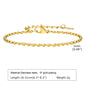 Non Tarnish Stainless Steel Bracelet Gold Plated Stackable for Women, Thin Herringbone Chain Bracelet Waterproof Jewelry Gift
