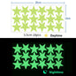 Glow In The Dark 3D Stars Moon Wall Stickers | Creative Luminous Room Decor