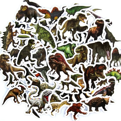 Funny Dinosaur Stickers | Waterproof Vinyl Decals for Laptop, Guitar, Bike & More