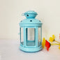 Sky Blue Colonial Candle Lamp
