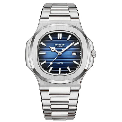 New Casual Business Fashion Quartz Wristwatches Rose Gold Clock Men Luxury Watch Automatic Watches Mens Black Relogio Masculino