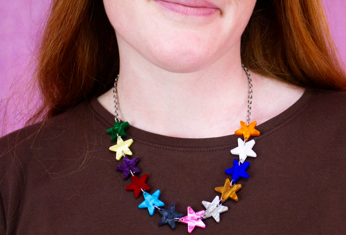 12 Eras Pearlescent Star Necklace