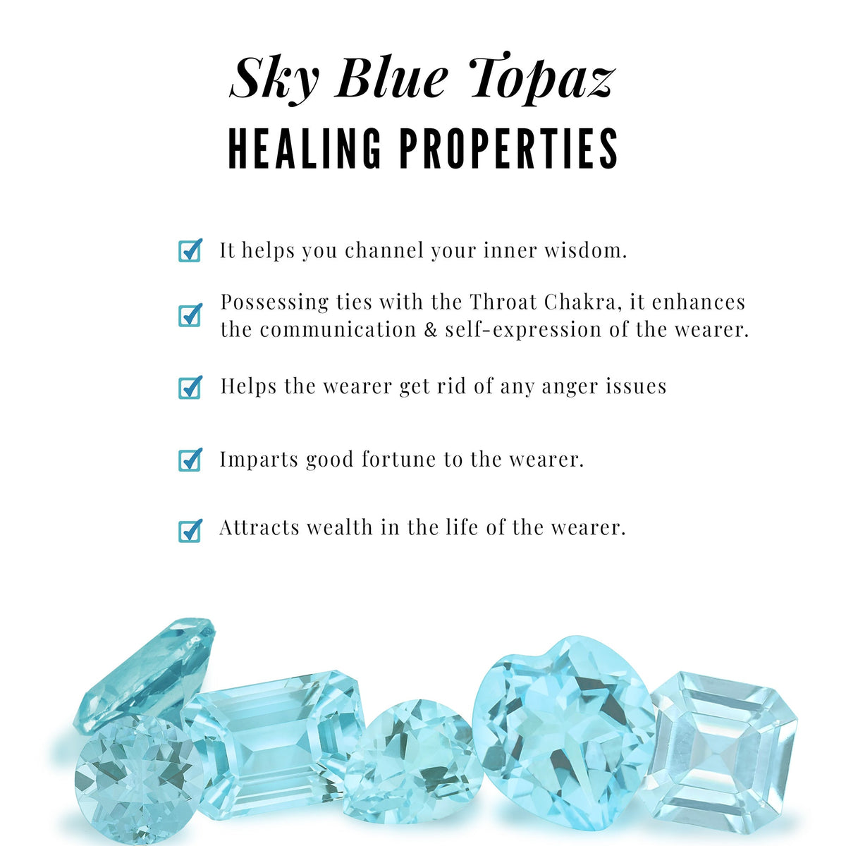 2 Carat Cushion Cut Sky Blue Topaz and Diamond Engagement Ring