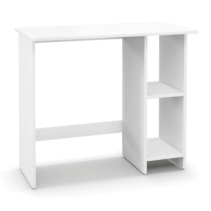 Small Computer Desk with Storage and Adjustable Shelf