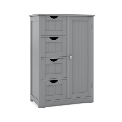 Standing Indoor Wooden Cabinet with 4 Drawers