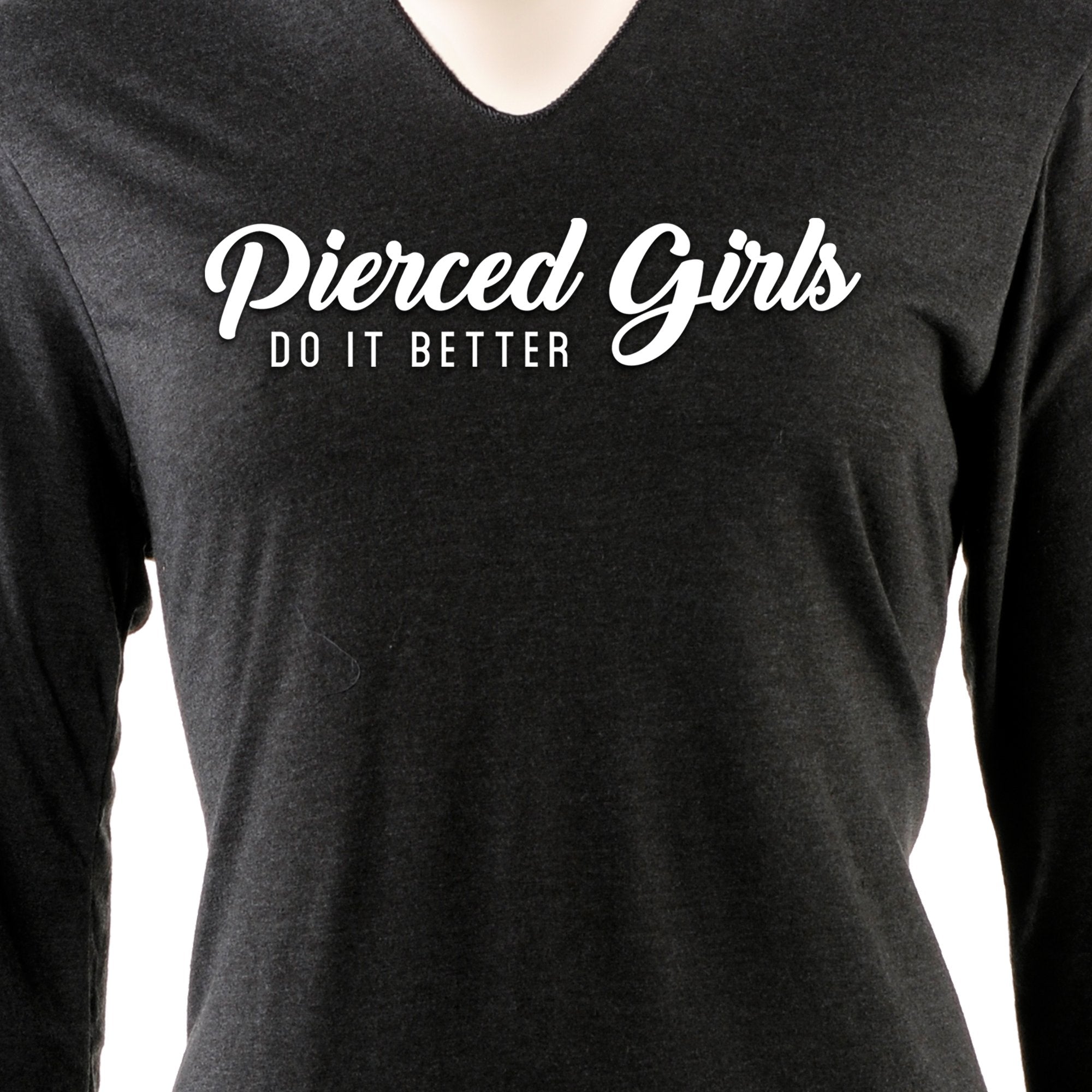 Pierced Girls Do It Better Tapered Long Sleeve Hoodie