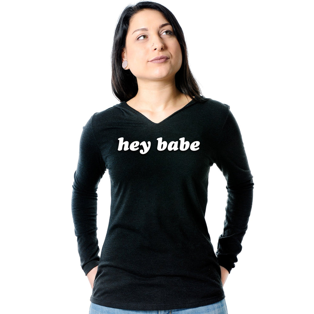 Hey Babe Tapered Long Sleeve Hoodie