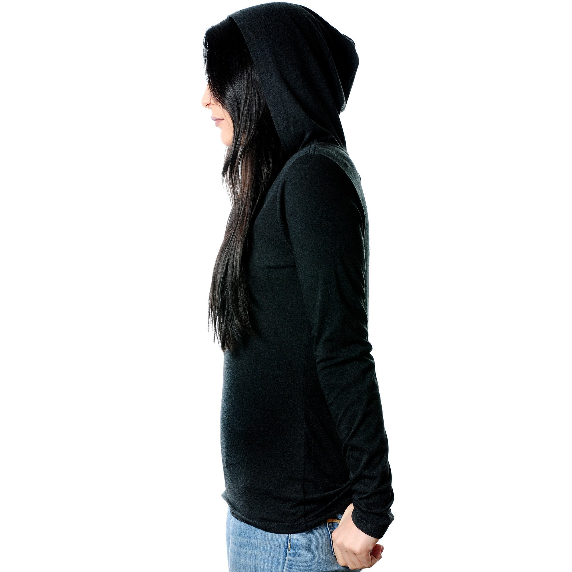 They're Called Plugs NotGs Black Tapered Long Sleeve Hoodie