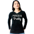 Pierced & Pretty Black Tapered Long Sleeve Hoodie