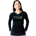 My Body is a Temple...So I Decorated Black Tapered Long Sleeve Hoodie
