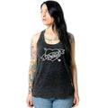 I Love My Piercer Black Gray Cosmic Twist Back Tank Top
