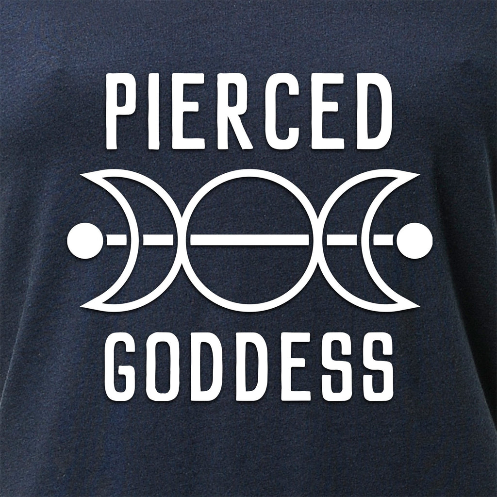 Pierced Goddess Tapered V-Neck Tee Shirt