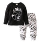 Newborn Baby Boy Clothes Set Long Sleeve Letter Like A Boss T-shirt , Pants Infant Clothing Set For Baby