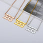 Vintage 111 444 555 666 777 888 999 Angel Number Necklace For Women Stainless Steel Chains Collar Choker Goth Aesthetic Jewelry