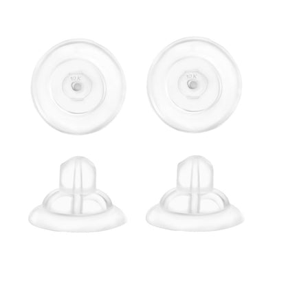 Universal EZback Earring Backs Soft Clear Silicone