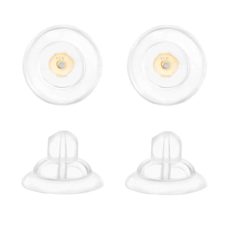 Universal EZback Earring Backs Soft Clear Silicone