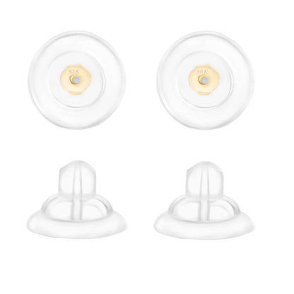 Universal EZback Earring Backs Soft Clear Silicone