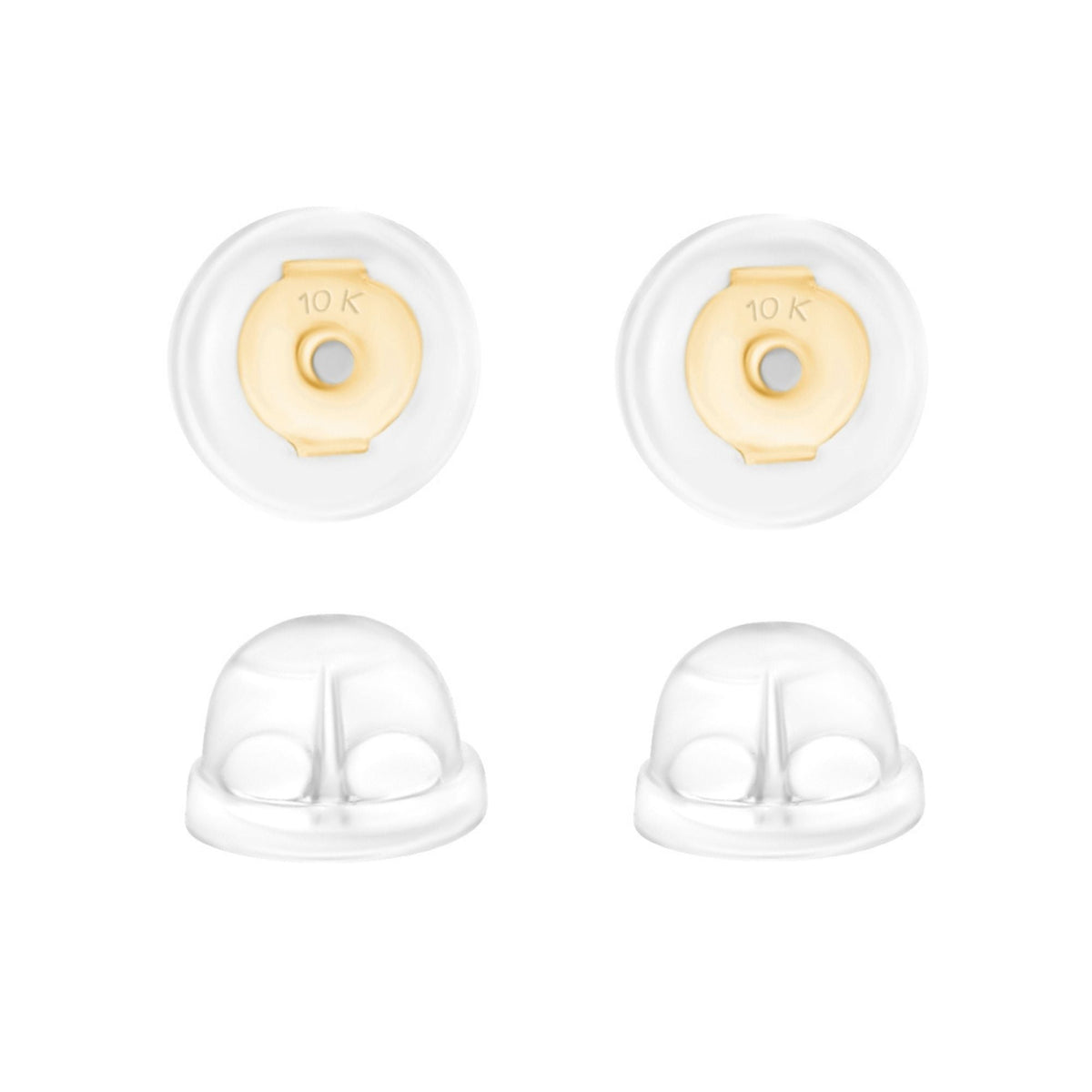 Universal EZback Earring Backs Soft Clear Silicone
