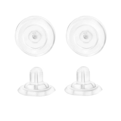 Universal EZback Earring Backs Soft Clear Silicone