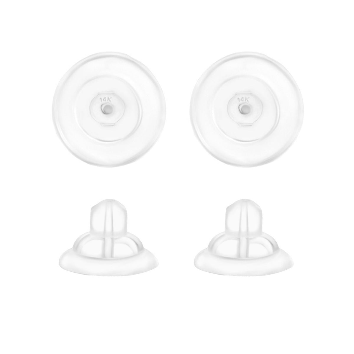 Universal EZback Earring Backs Soft Clear Silicone