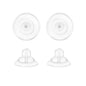 Universal EZback Earring Backs Soft Clear Silicone