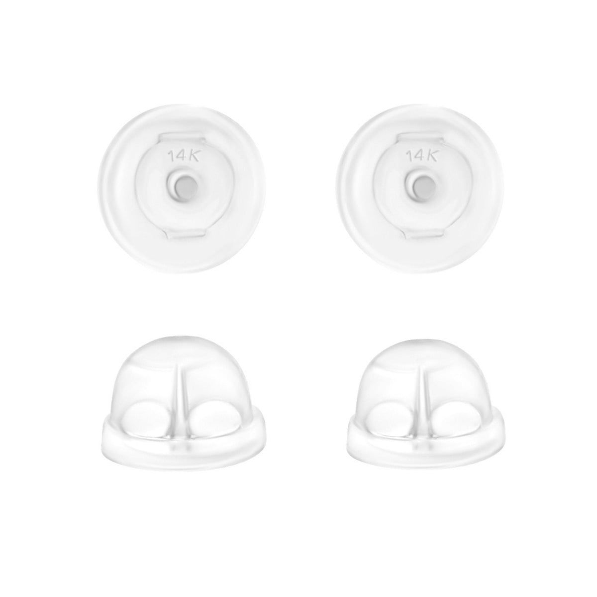 Universal EZback Earring Backs Soft Clear Silicone