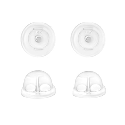 Universal EZback Earring Backs Soft Clear Silicone