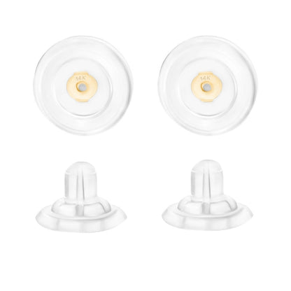 Universal EZback Earring Backs Soft Clear Silicone