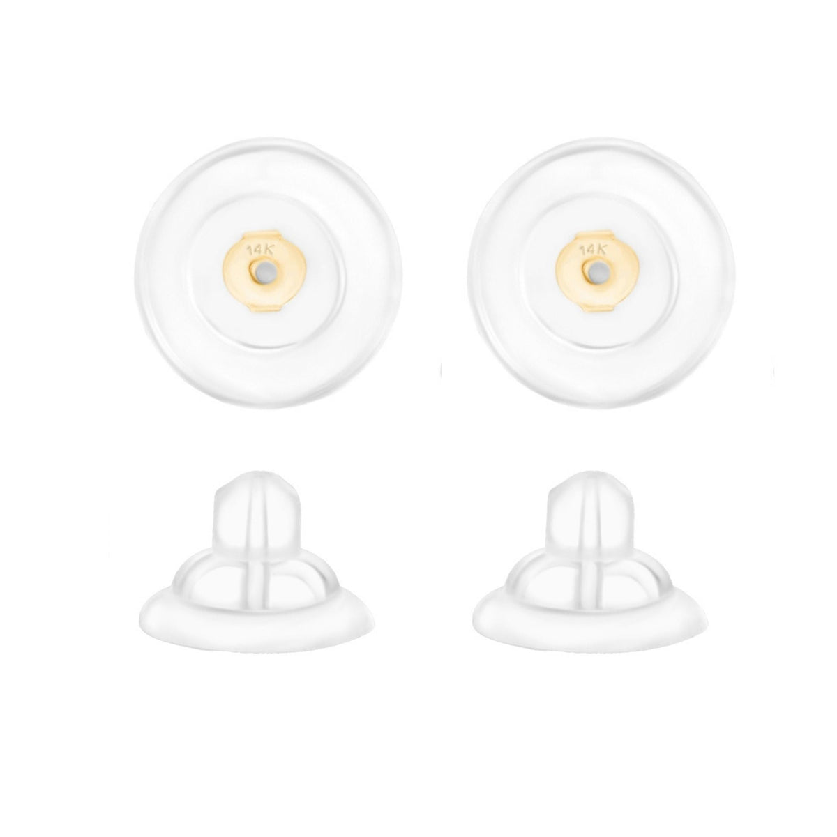 Universal EZback Earring Backs Soft Clear Silicone