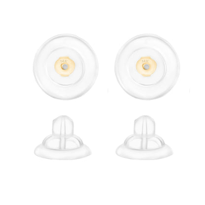 Universal EZback Earring Backs Soft Clear Silicone