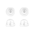 Universal EZback Earring Backs Soft Clear Silicone