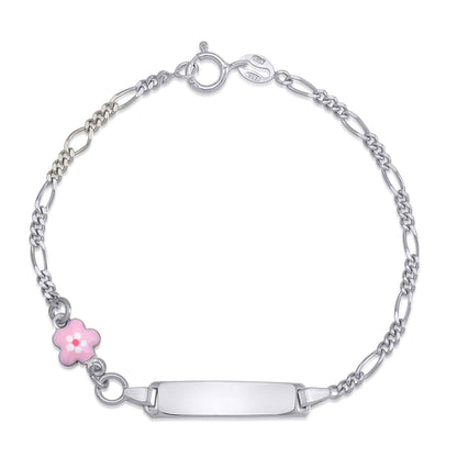 UNICORNJ Sterling Silver 925 Childrens Bracelet with Enamel Charm Italy