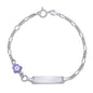 UNICORNJ Sterling Silver 925 Childrens Bracelet with Enamel Charm Italy
