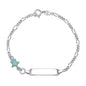 UNICORNJ Sterling Silver 925 Childrens Bracelet with Enamel Charm Italy
