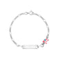 UNICORNJ Sterling Silver 925 Childrens Bracelet with Enamel Charm Italy